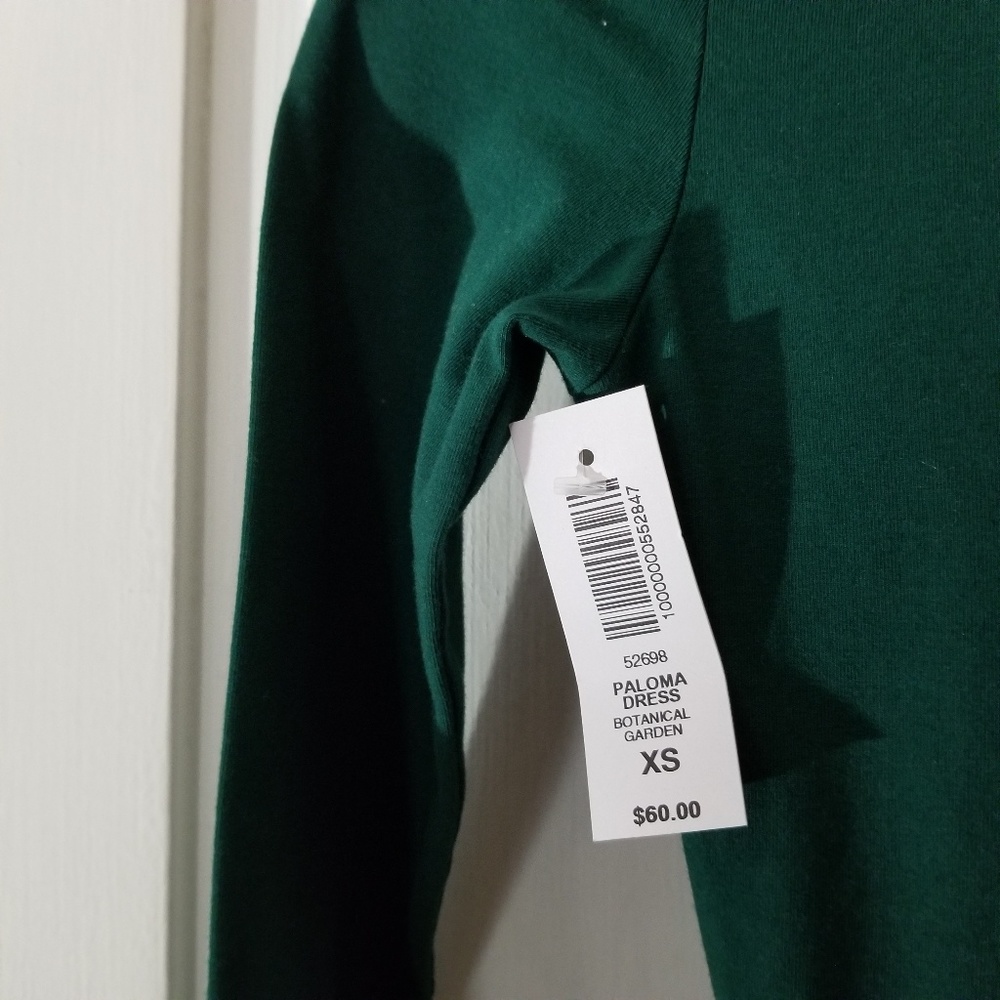 Aritzia Green Criss Cross Back Skater Dress - Picture 4 of 5